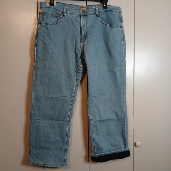 NWT Redhead Men's Fleece Lined Jeans in size 38x30 Relaxed Fit (0385J3) - Picture 1 of 11